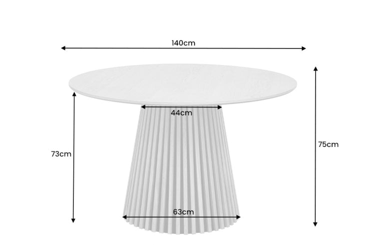 Dimensions de la table