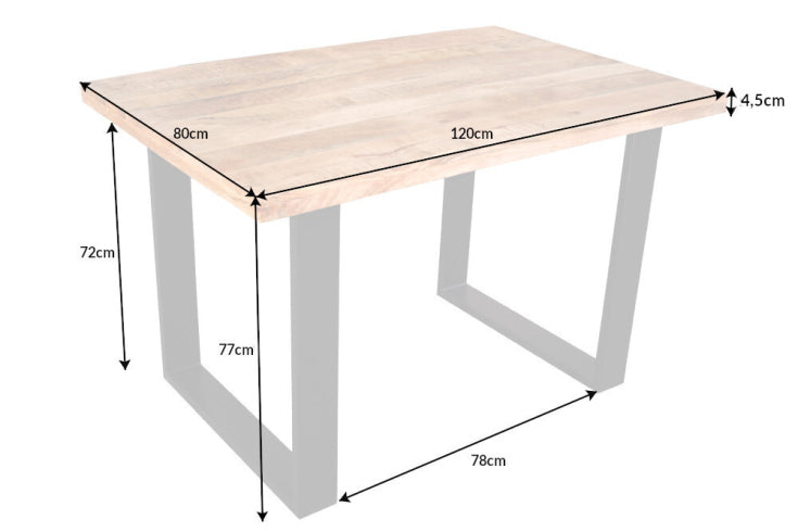 Dimensiones de la mesa