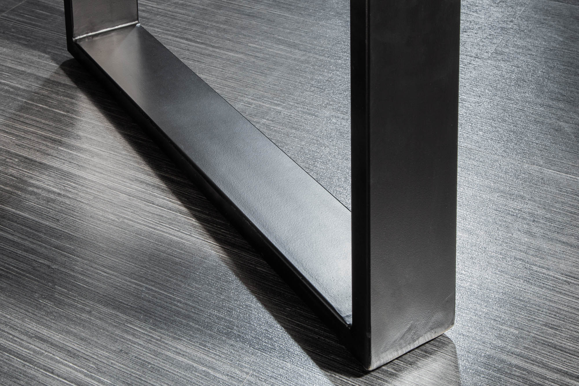 IRON CRAFT Mesa de comedor de 140 cm de madera maciza de mango, estructura de hierro negro, camino de mesa de diseño industrial