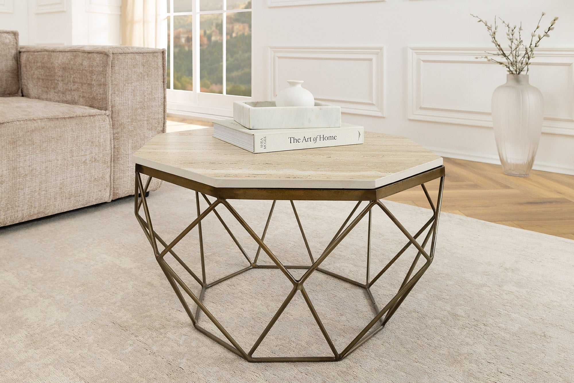table-basse-artisanale-diamond-70cm-beige-travertin-laiton-fer_45204 (inv)