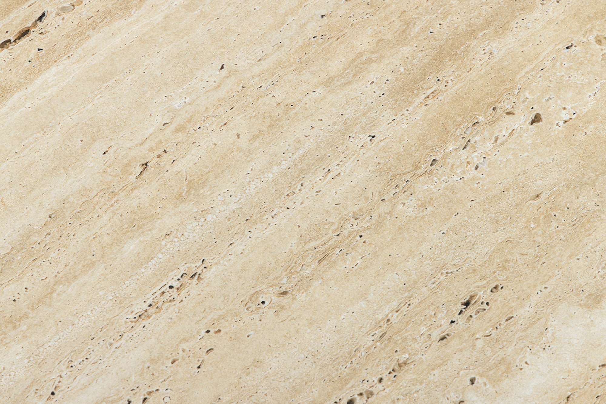 Table basse artisanale DIAMOND 70cm beige travertin laiton fer