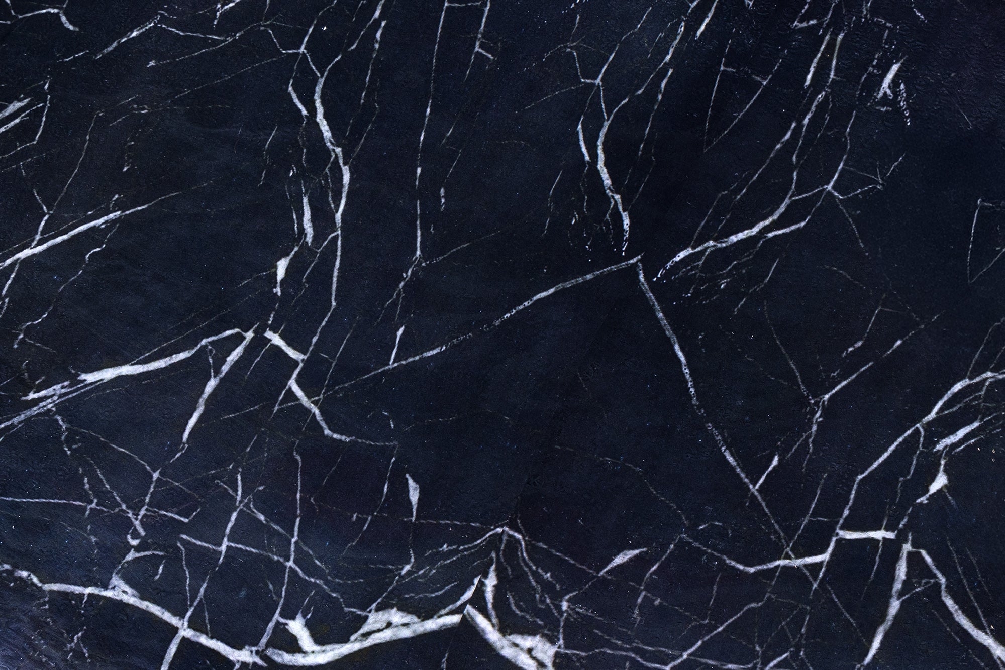 Table basse artisanale STONE 75cm design marbre noir métal