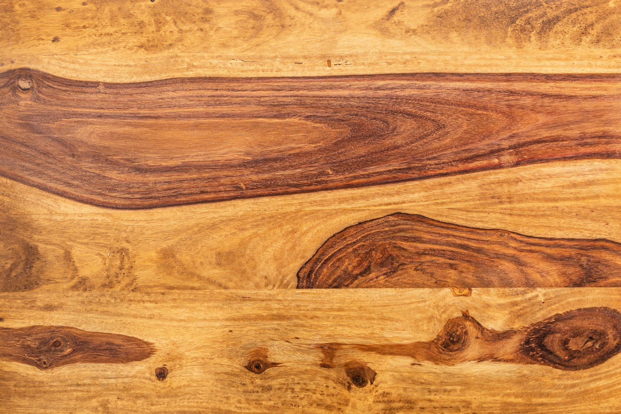 Table basse design GIANT 60cm en bois massif Sheesham marron finition pierre avec étagère