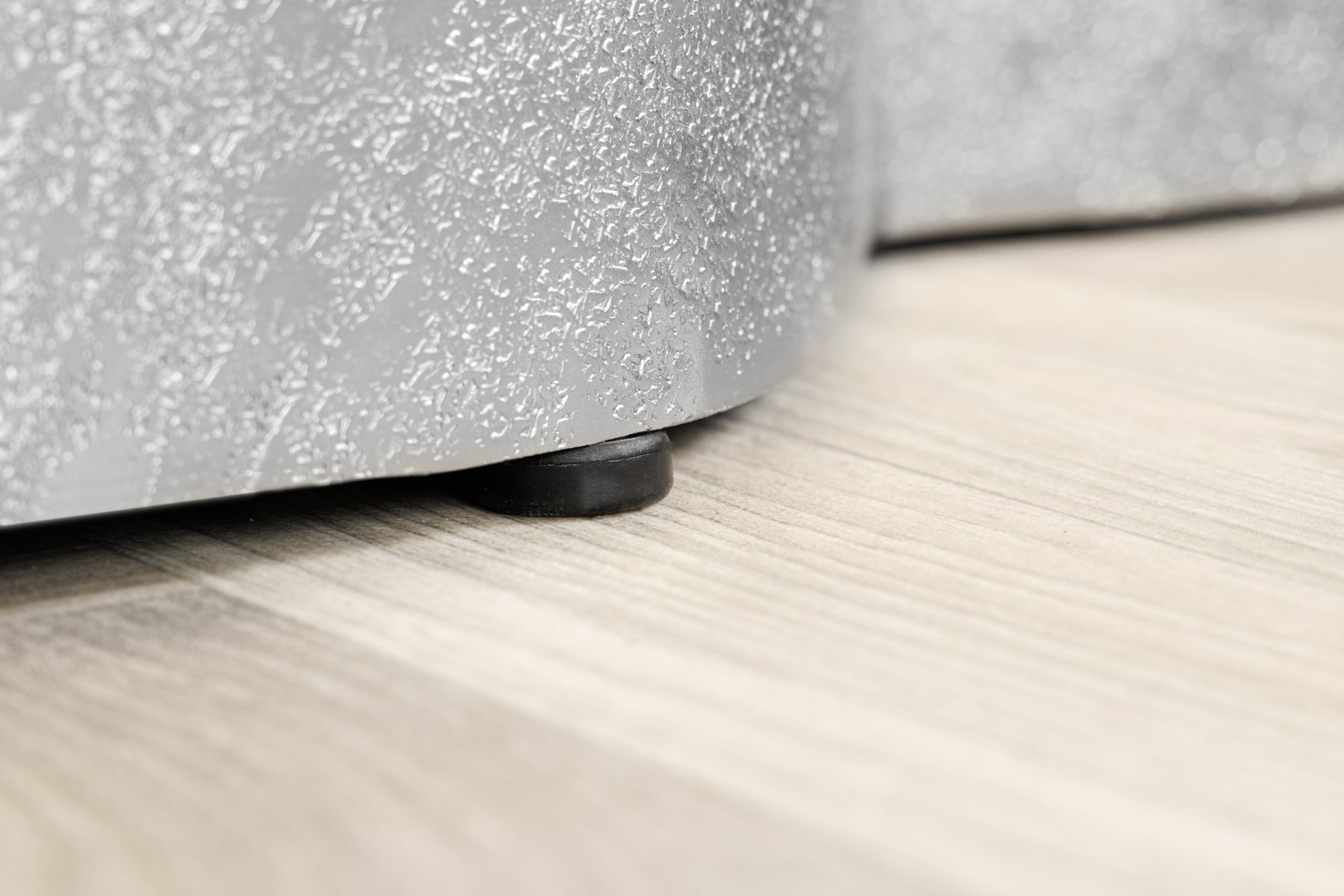 Table basse design ORGANIC ORIENT 75cm argent fait main