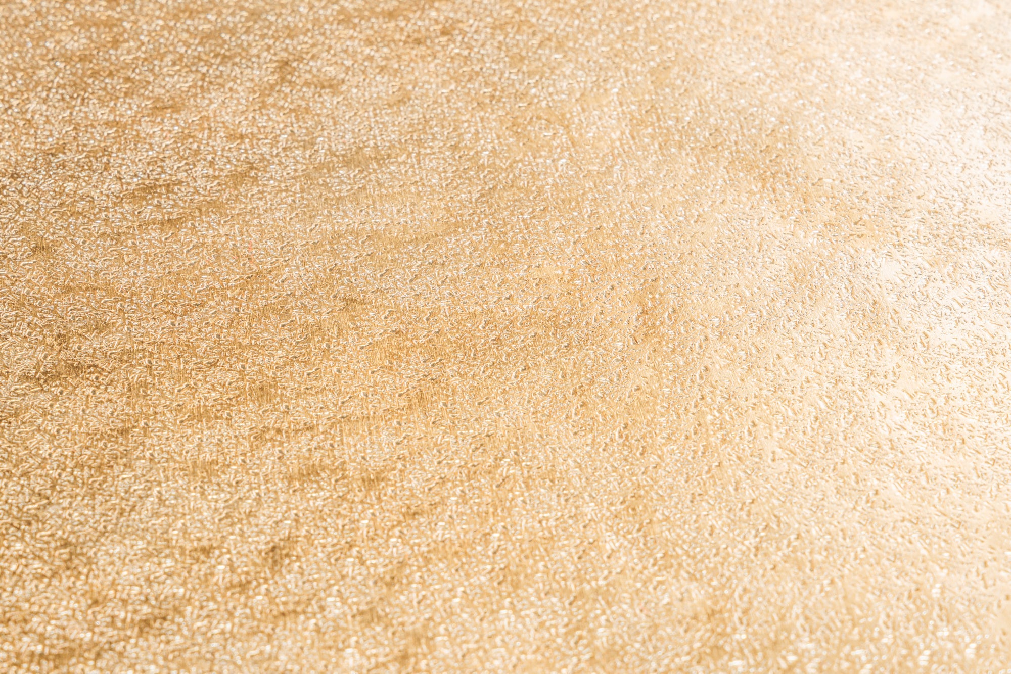 Table basse design UNIT 70cm en métal doré martelé fait main