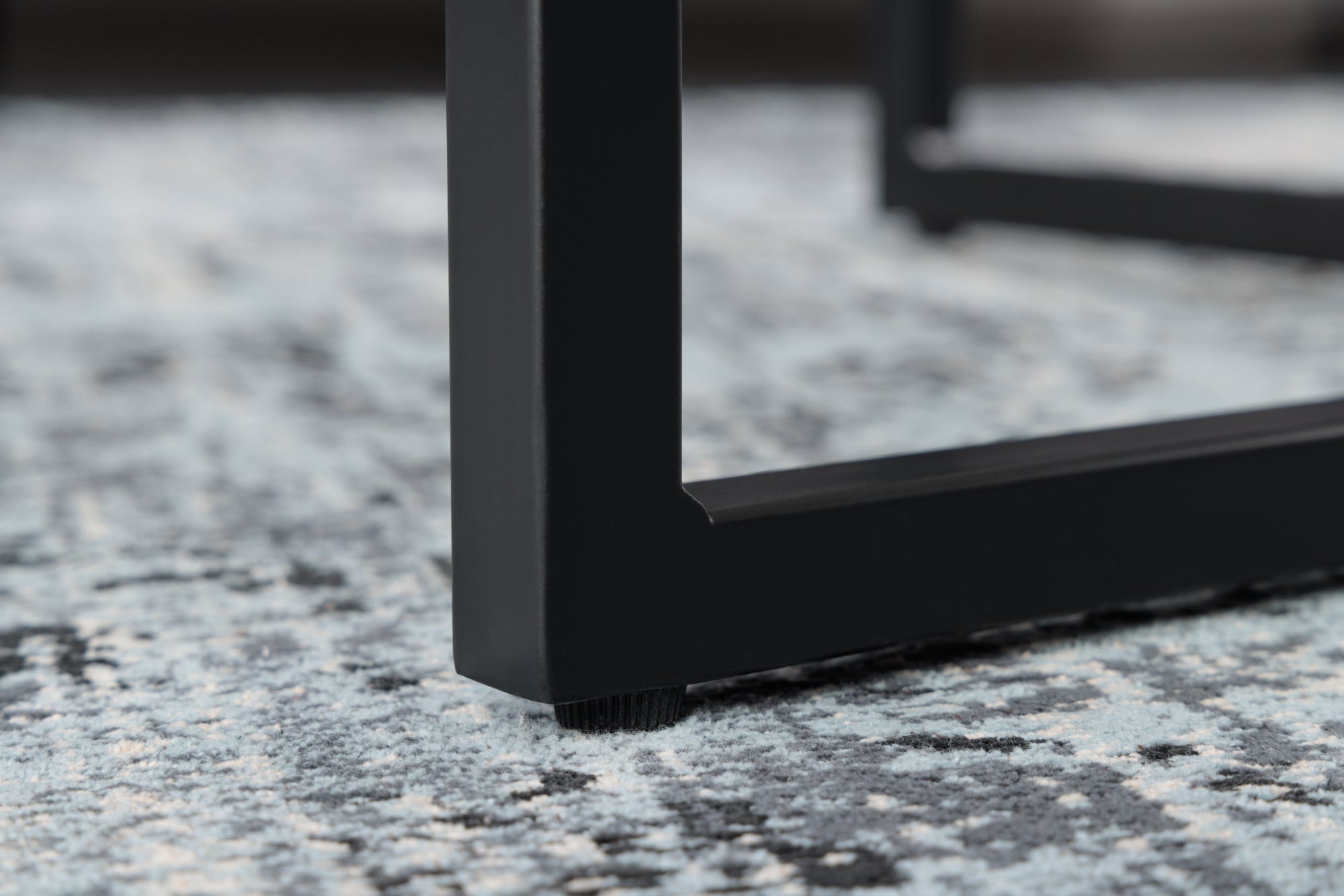 Table basse élégante BOUTIQUE 80cm ronde blanche en verre cristal décor marbre cadre noir