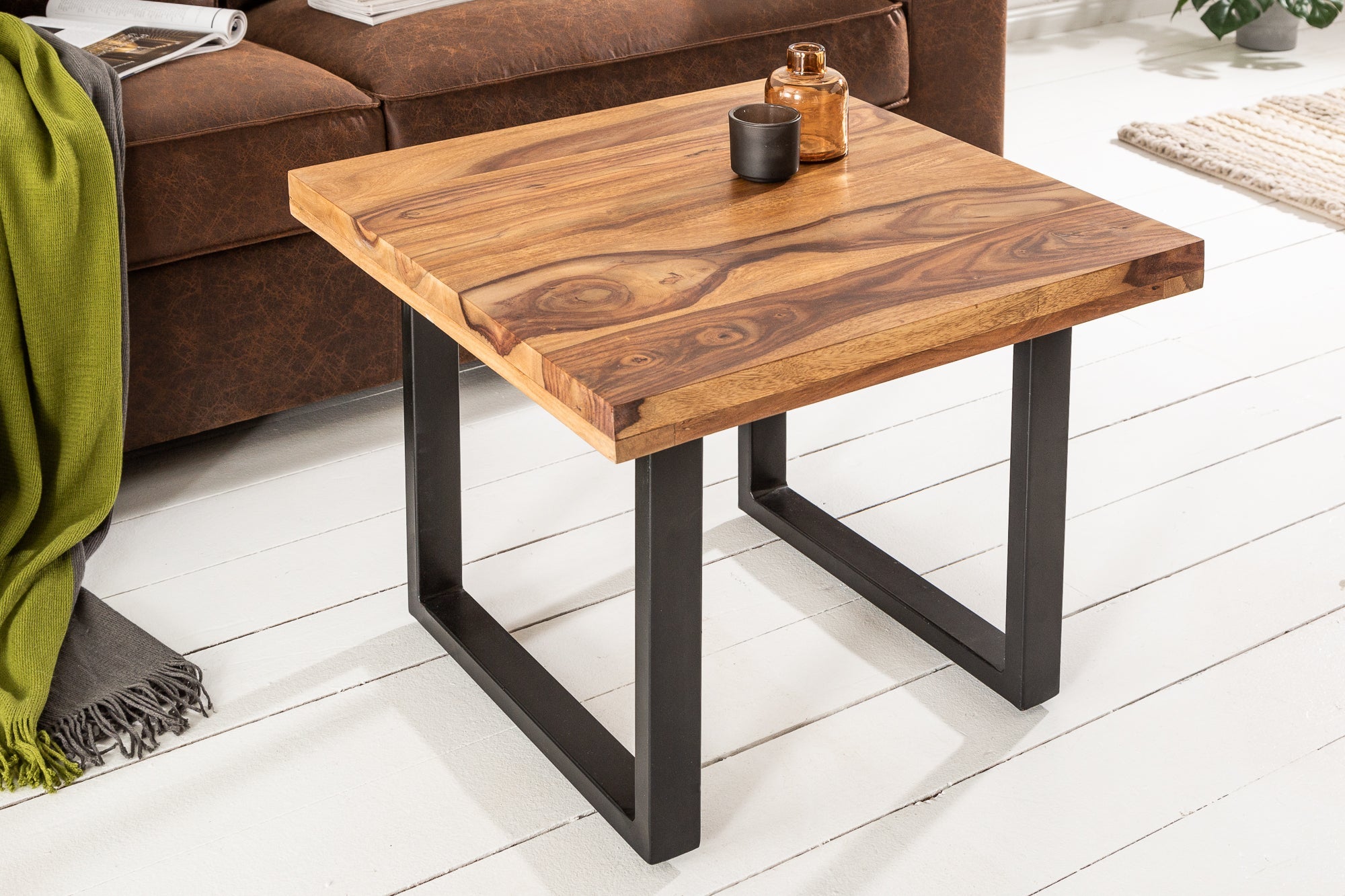 madera maciza-hierro-artesanal-60cm-acabado-sheesham-piedra-marrón-diseño-industrial_39872 (inv)