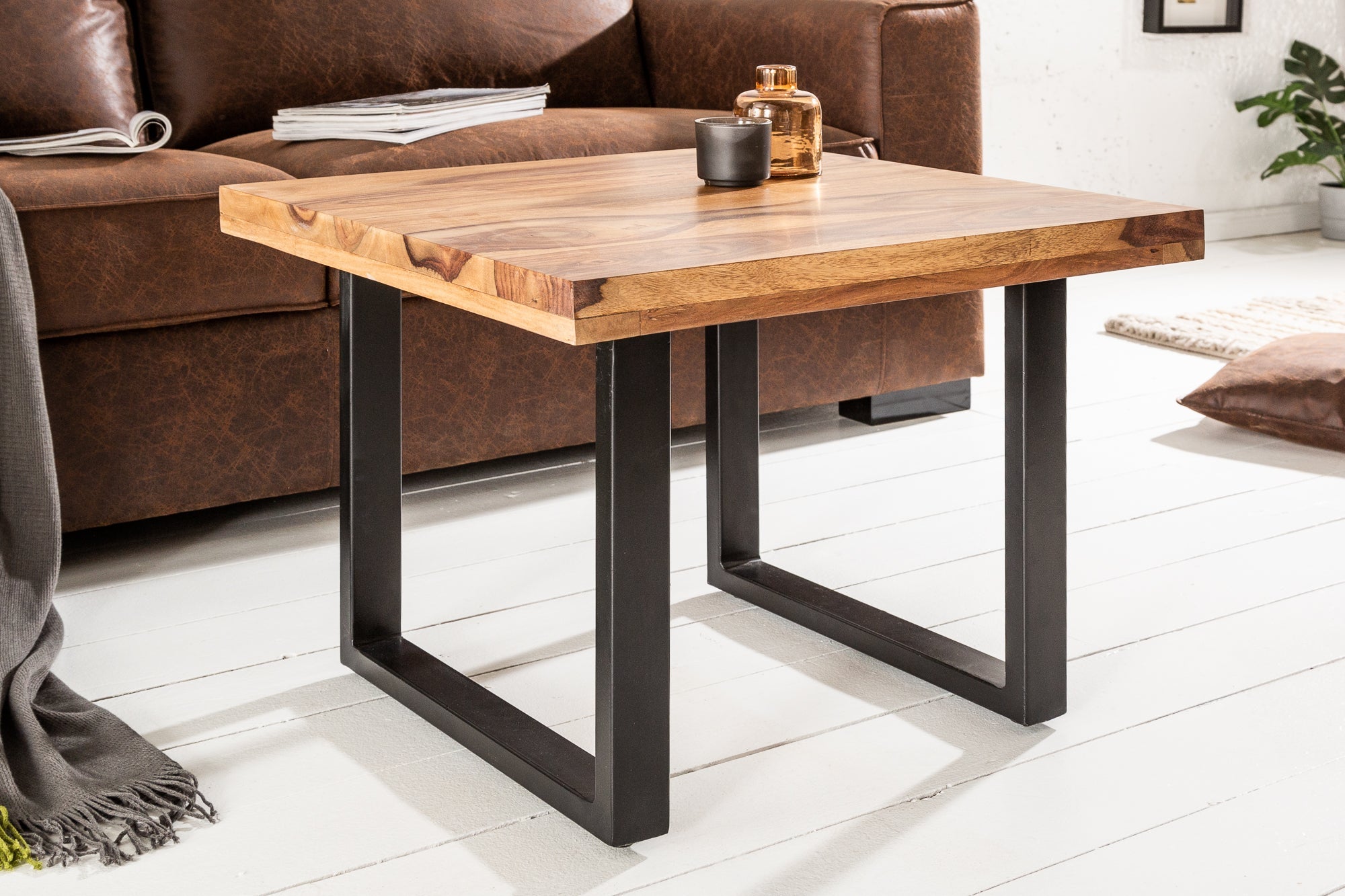 madera maciza-hierro-artesanal-60cm-acabado-sheesham-piedra-marrón-diseño-industrial_39872 (inv)