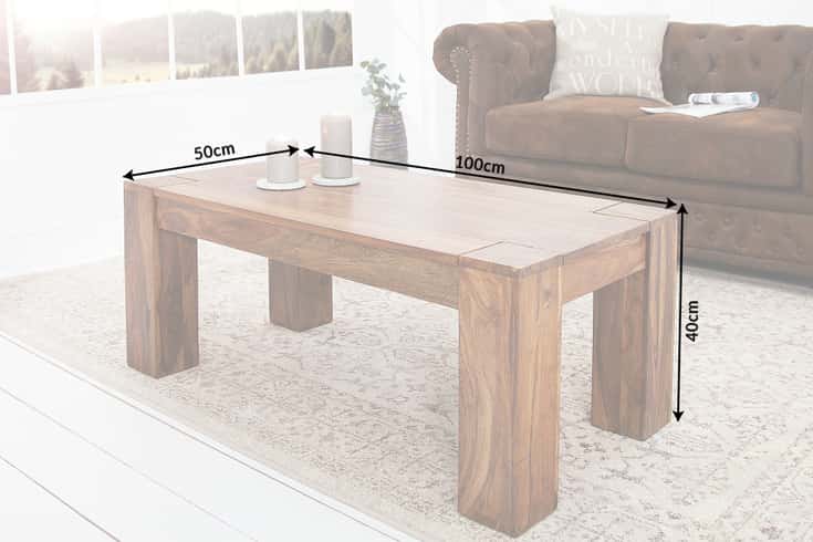 Dimensions de la table