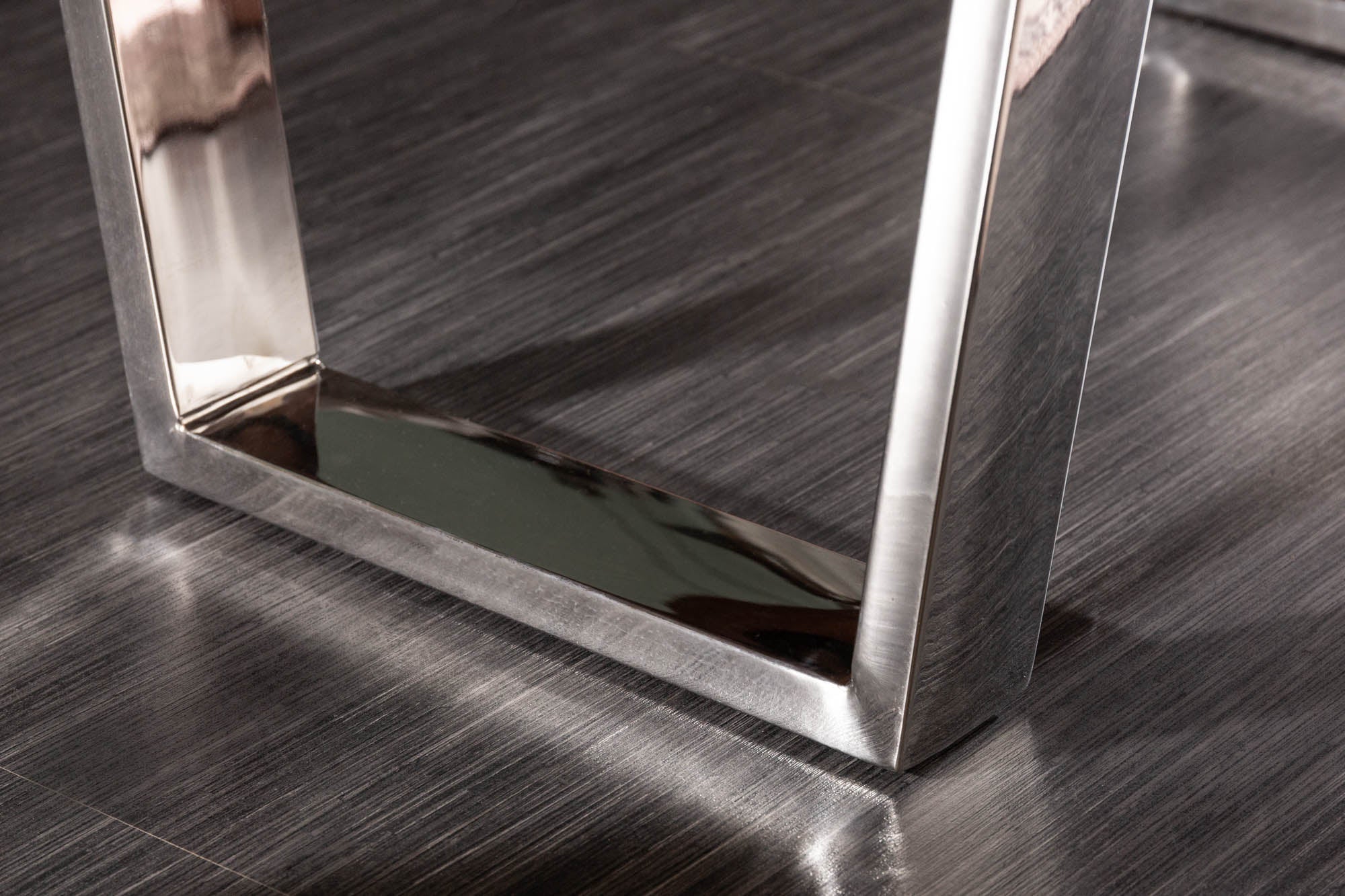 Table basse en bois massif MAMMUT 110cm Acacia Finition Miel Cadre traîneau Bordure d'arbre Plateau de table 4cm