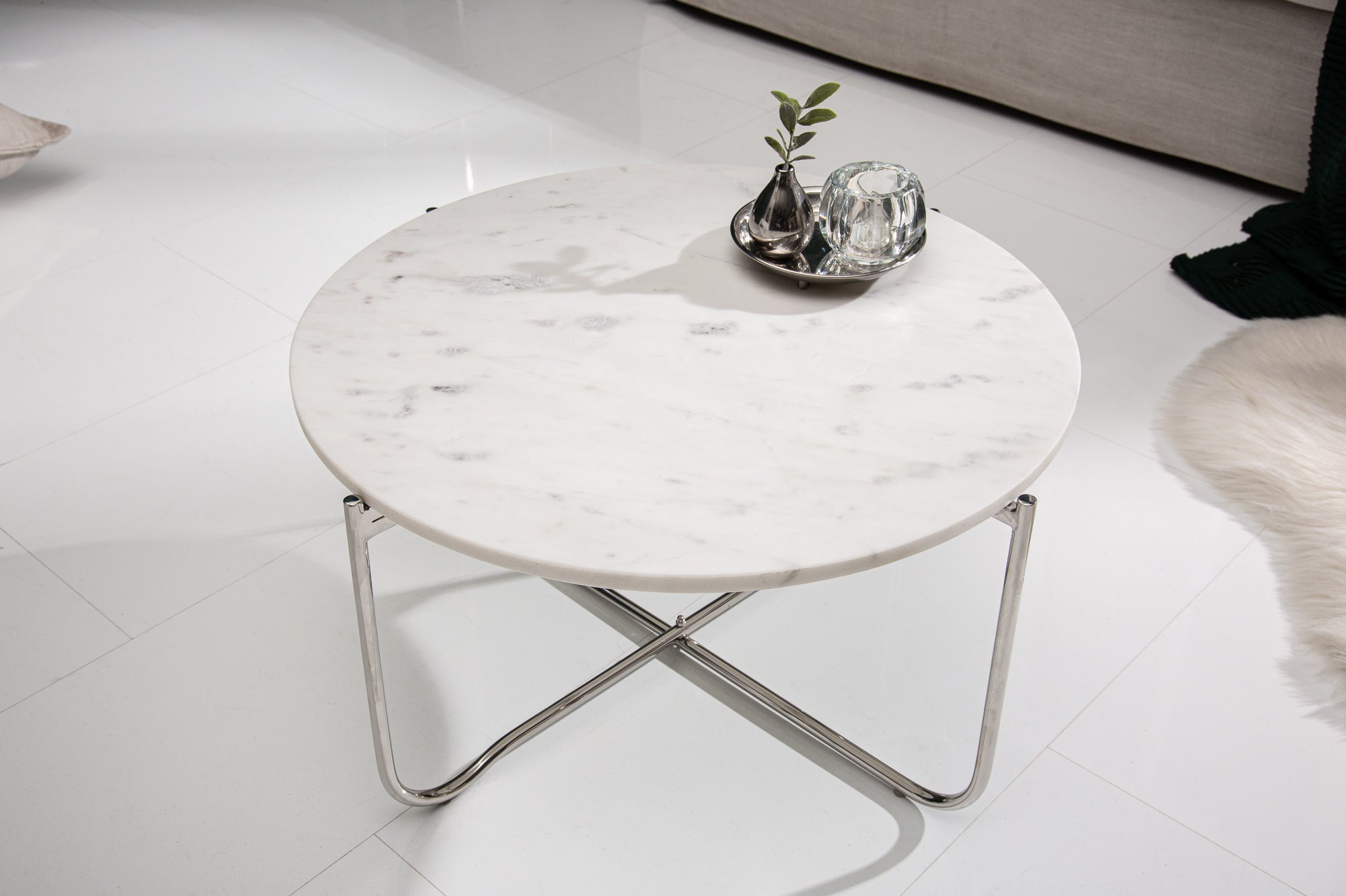 table-basse-ronde-noble-65cm-marbre-blanc-plateau-amovible-pliable-metal-argente_40361 (inv)