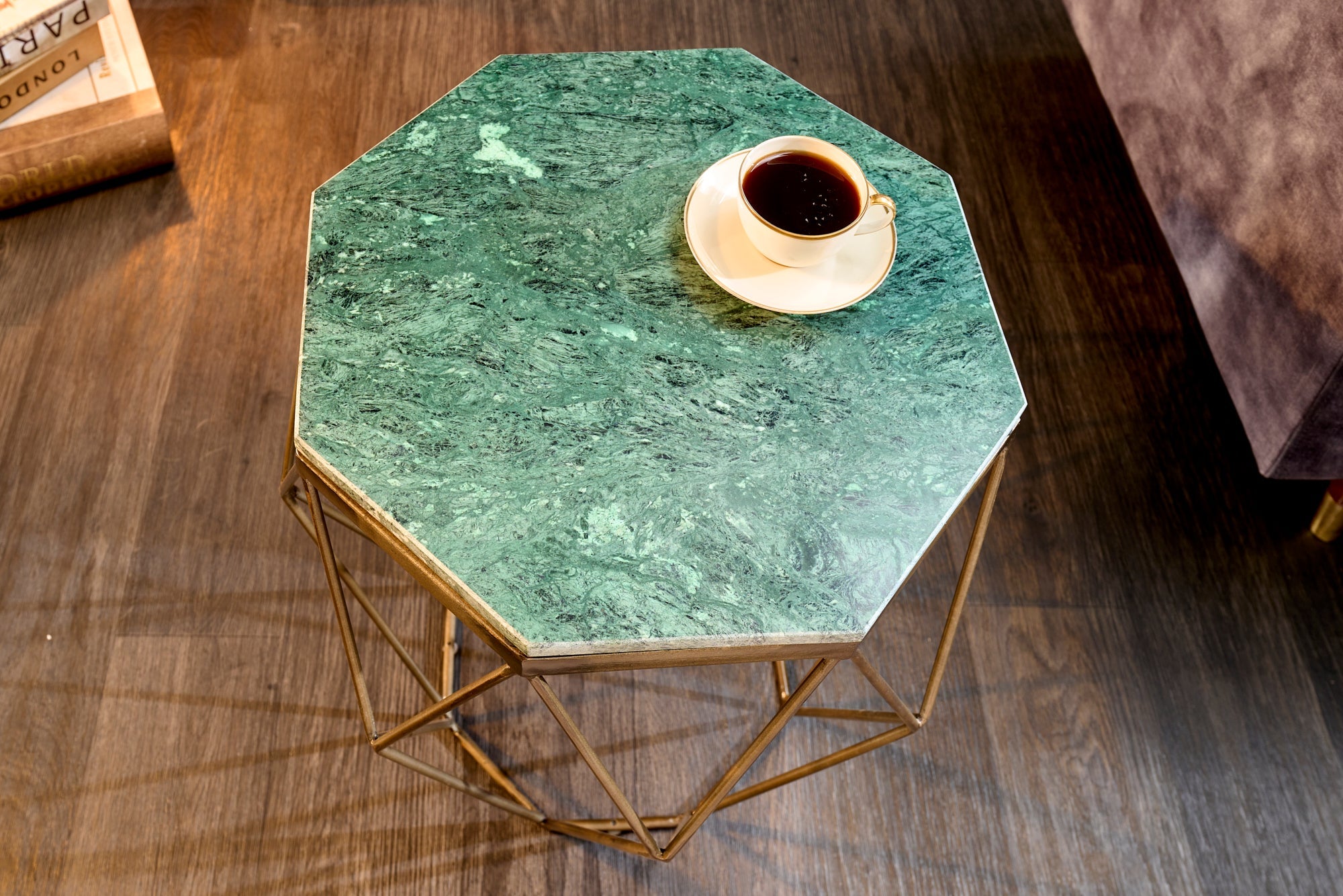mesa-dappoint-abstracto-diamante-50cm-mármol-verde-latón-metal_41857 (inv)