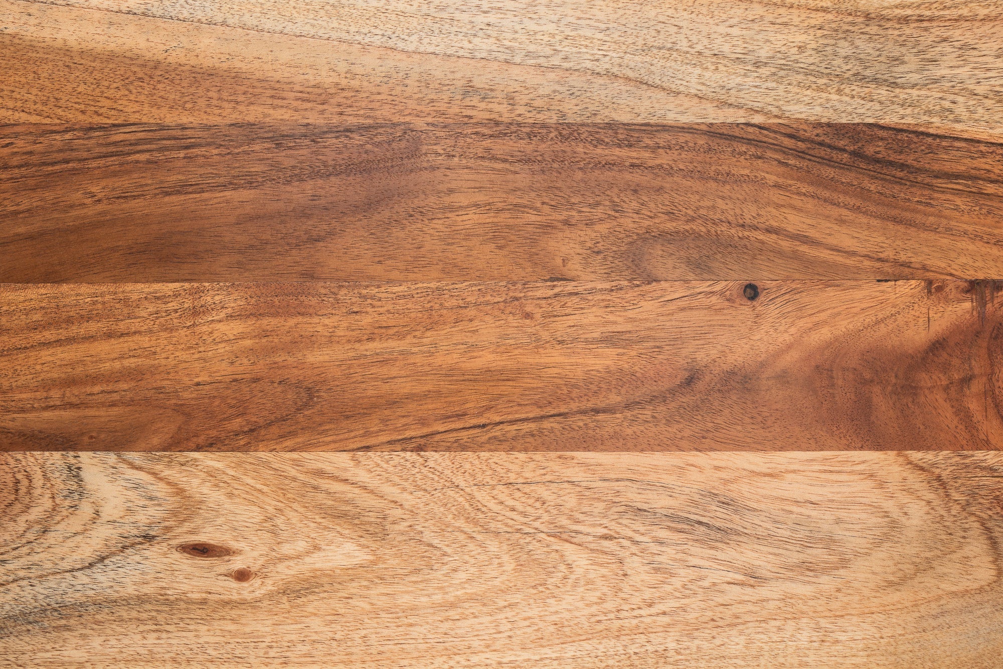 Authentic FACTORY Mesa auxiliar de 50cm en madera maciza de acacia con borde de árbol de diseño industrial