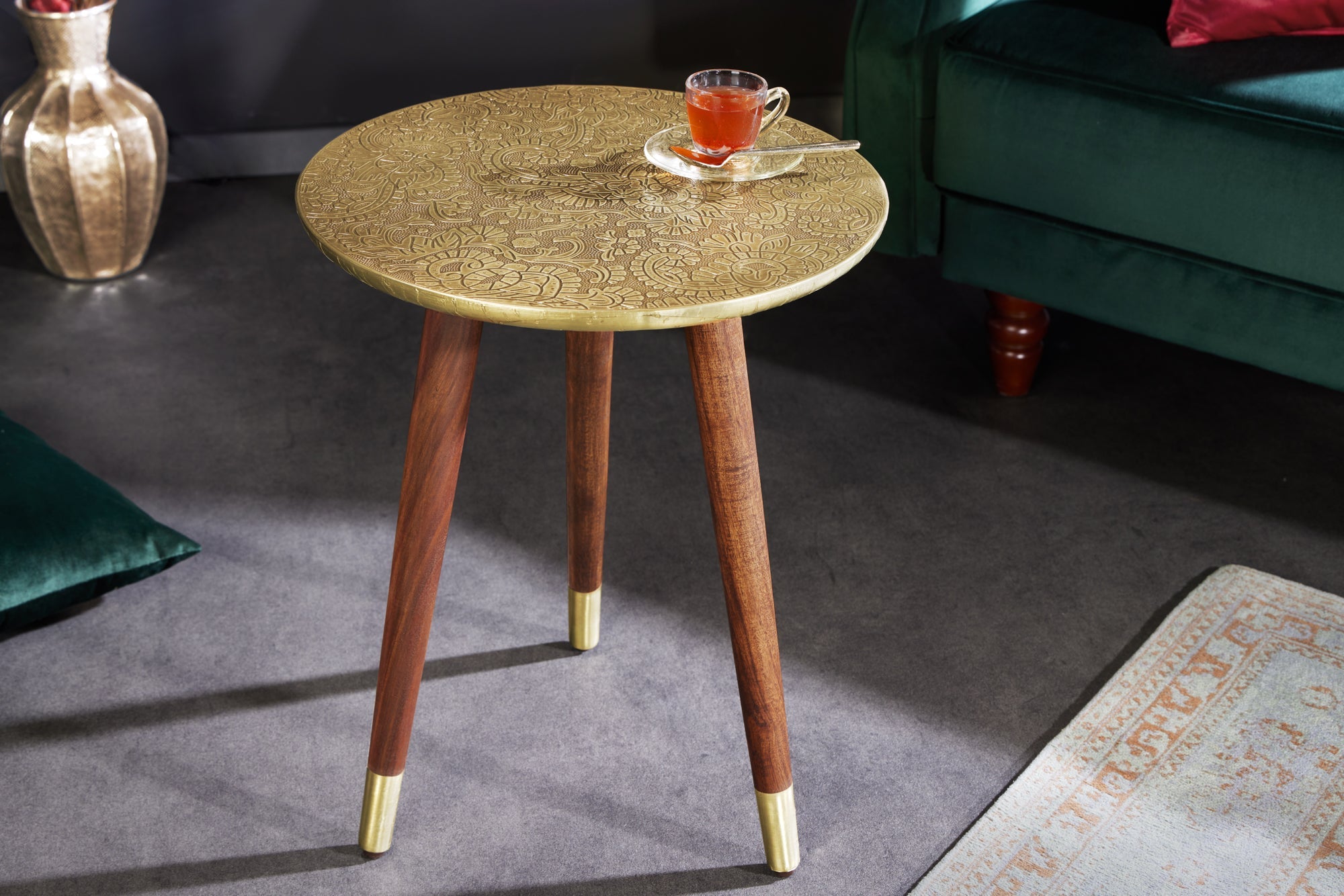 mesa-dappoint-diseño-alcazar-50cm-metal-oro-antiguo-mangowood-redondo-hecho-a-mano_43352 (inv)