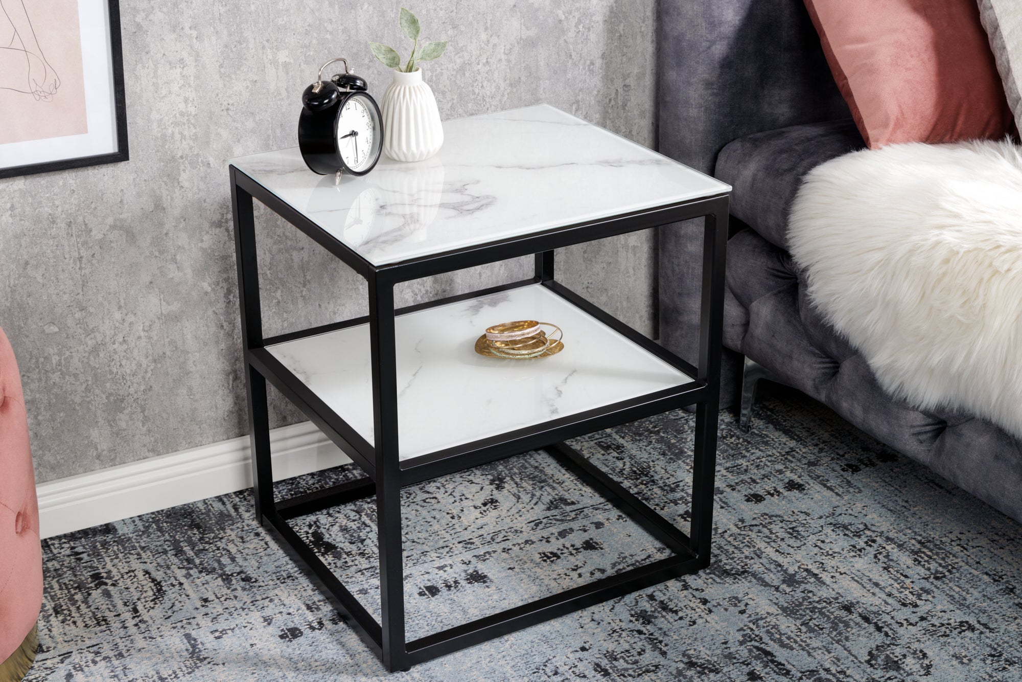 mesa-dappoint-elegante-boutique-45cm-vidrio-cristal-blanco-decor-mármol-negro-marco_42172 (inv)