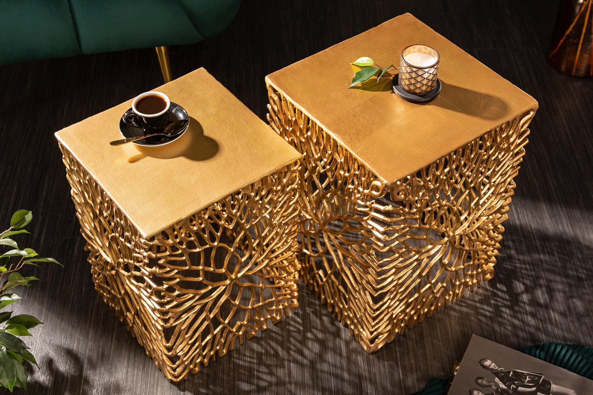 table-dappoint-en-filigrane,-lot-de-2,-abstract-leaf,-45-cm,-doree,-faite-a-la-main_40613 (inv)