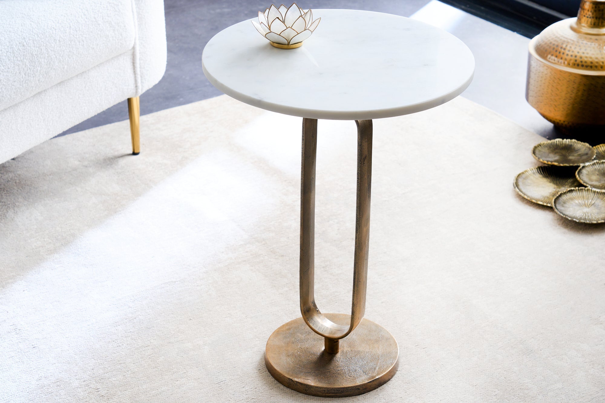 mesa-dappoint-ronde-elegance-60cm-oro-blanco-marmol-antique-metal-aluminio-hecho a mano_43612 (inv)