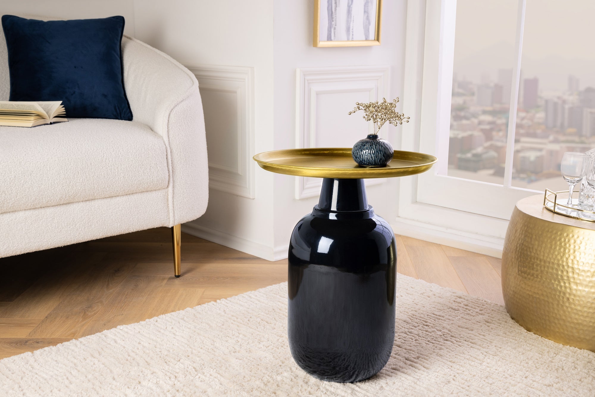 mesa-dappoint-ronde-elegancia-50cm-metal-oro-antiguo-negro-hierro-hecho_43497 (inv)