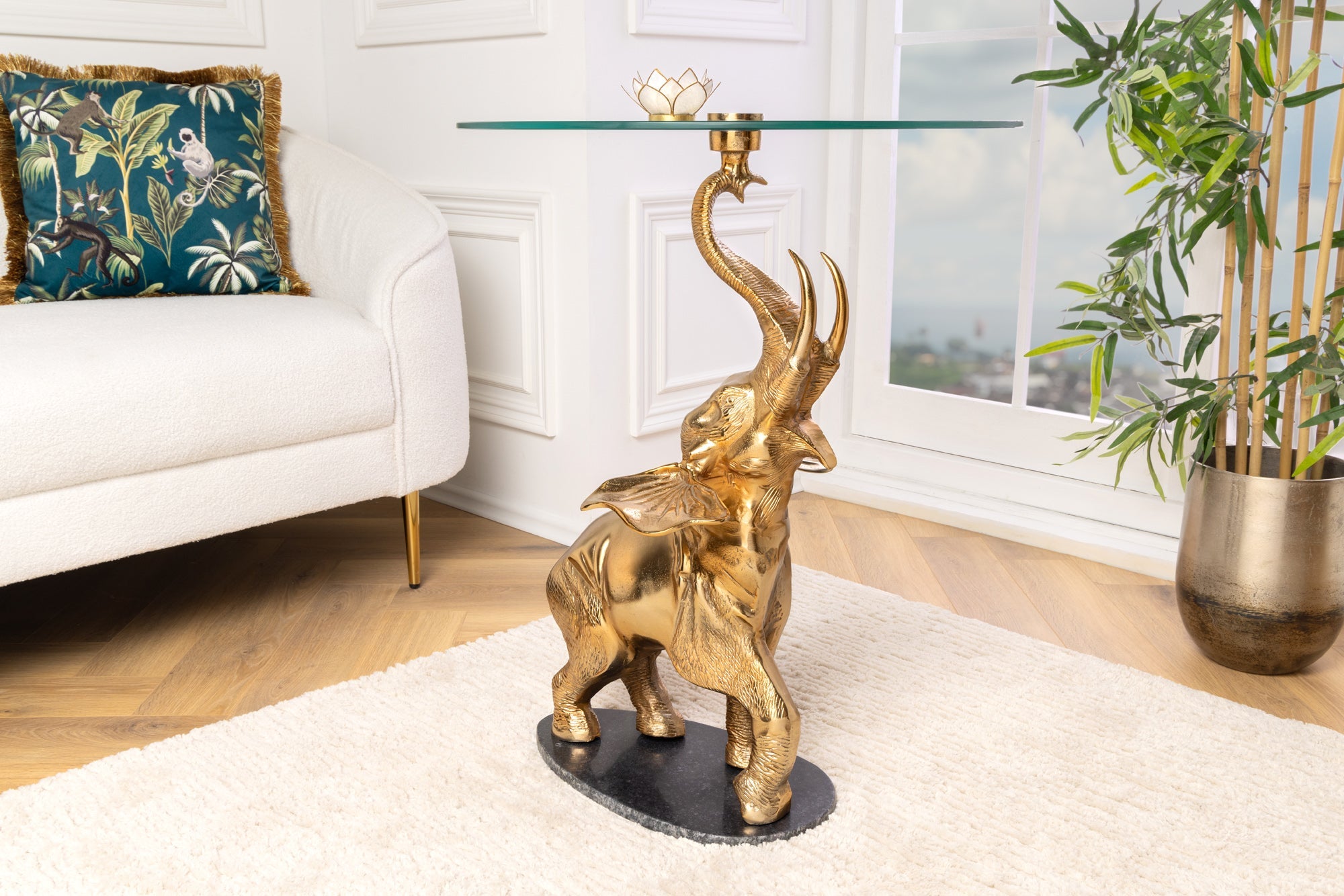 mesa-dappoint-ronde-elefante-80cm-metal-oro-vidrio-marmol-escultura-hecha a mano_43558 (inv)