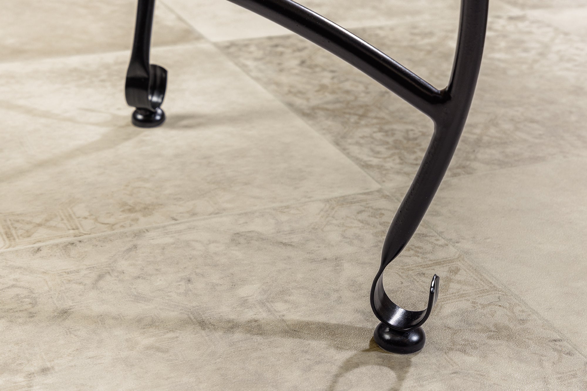 Table d'appoint ronde MARRAKESH 40cm table à thé argentée plateau amovible pliable