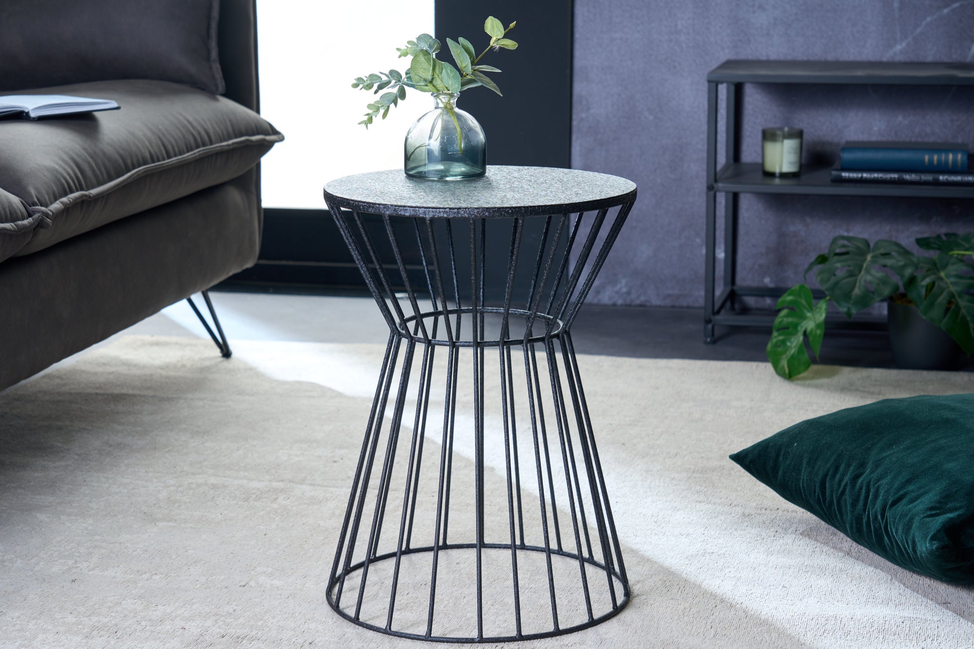 mesa-dapunta-redonda-variación-45cm-estructura-metal-hierro-negro-hecho-a mano_43507 (inv)