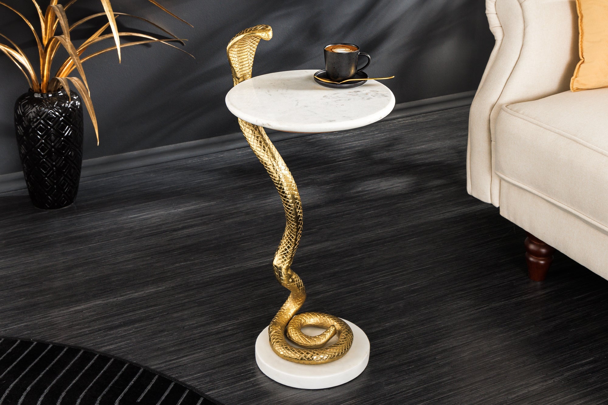 mesa-dappoint-ronde-vida-salvaje-cobra-65cm-escultura-serpiente-en-mármol-blanco-oro-hecho-a-mano_44830 (inv)