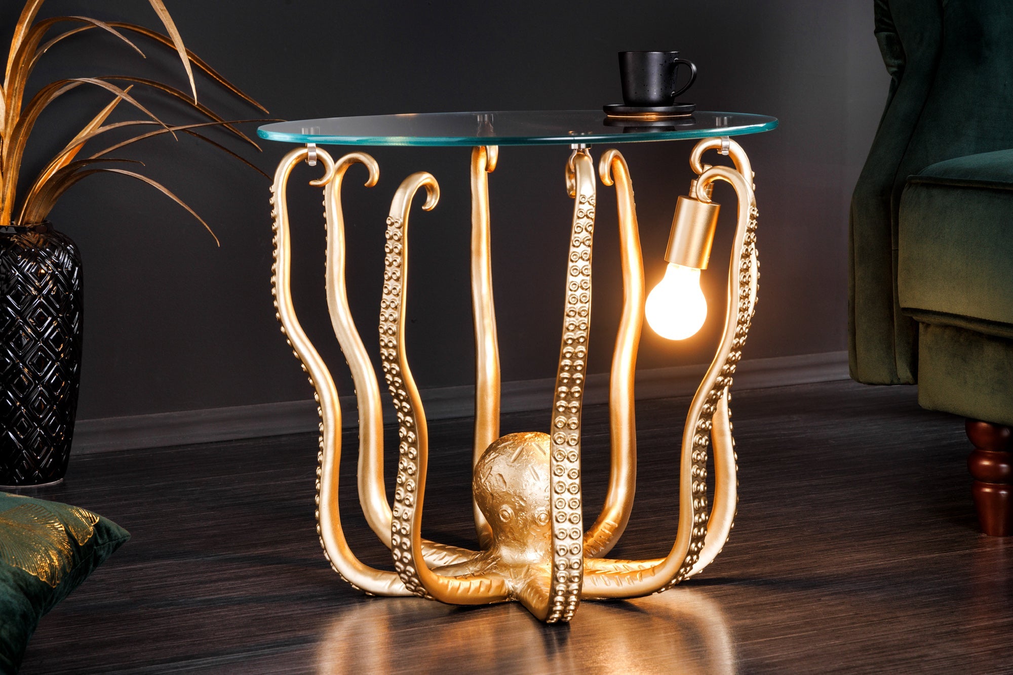 table-dappoint-ronde-wildlife-octopus-50cm-sculpture-doree-verre_44567 (inv)