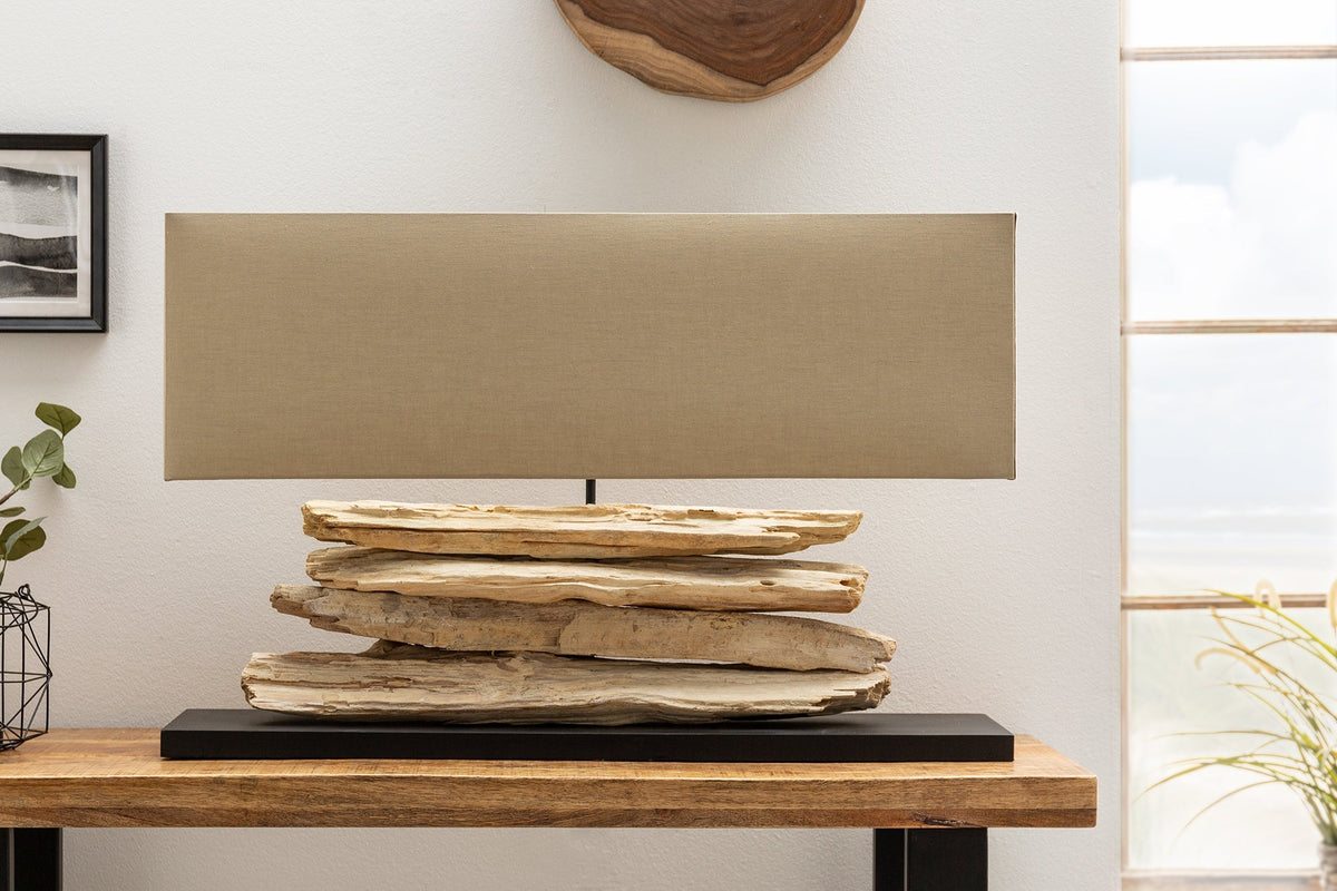 Table lamp RIVERINE driftwood nature