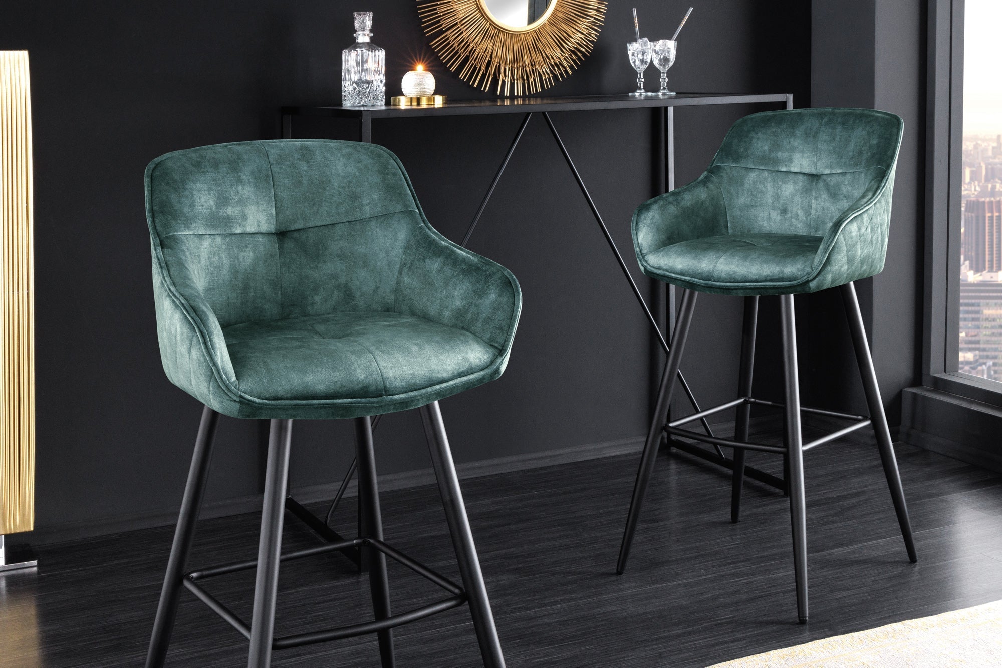 tabouret-de-bar-design-euphoria-velours-gris-pieds-metal-noir-chaise-de-bar-avec-dossier_43690 (inv)