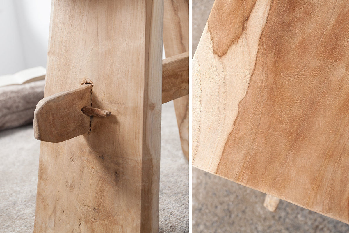 Tabouret massif ZEN 40cm teck table d'appoint
