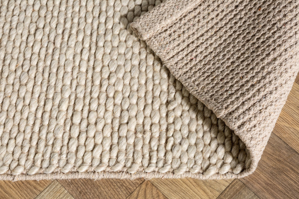 Tapis design LAINE 240x160cm beige clair en laine