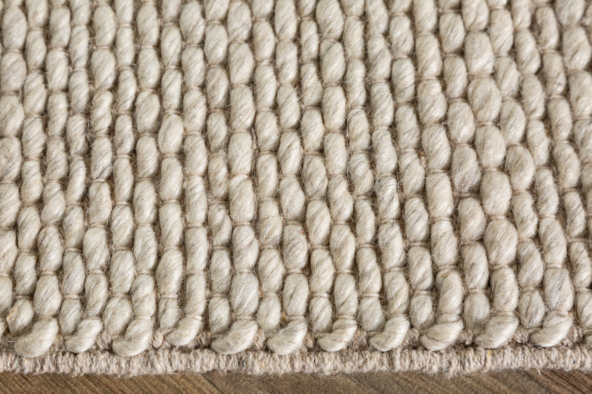 Tapis design LAINE 240x160cm beige clair en laine