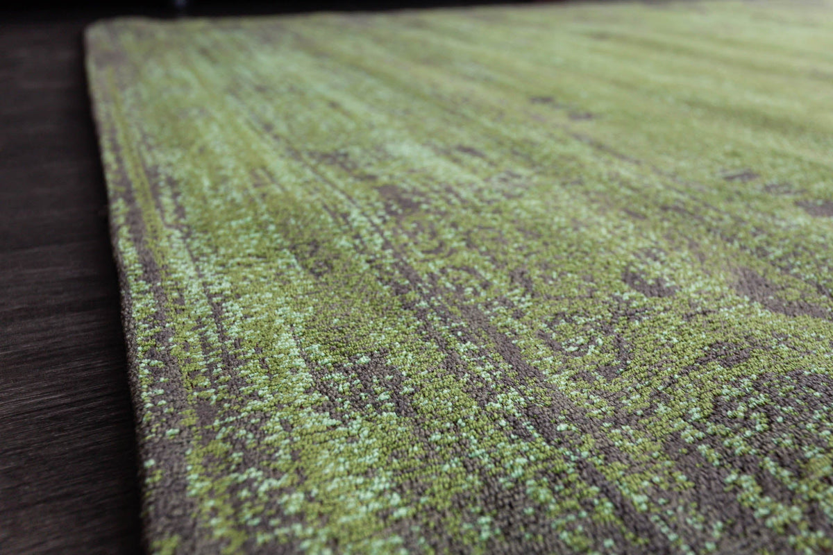 Tapis élégant en coton POP ART 240x160cm motif oriental vert émeraude