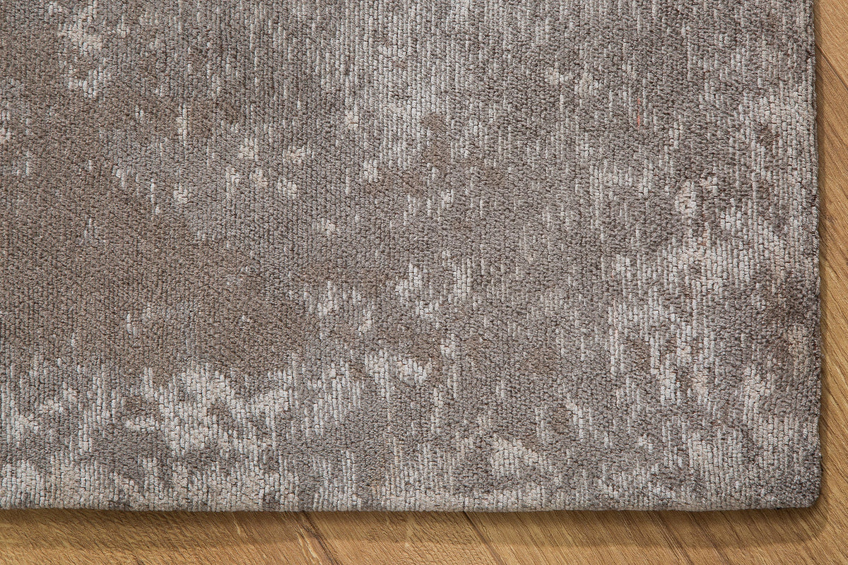 Tapis vintage en coton MODERN ART 240x160cm beige gris lavé aspect usé