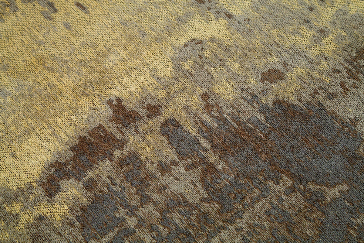Tapis vintage en coton MODERN ART 240x160cm marron sable aspect usé