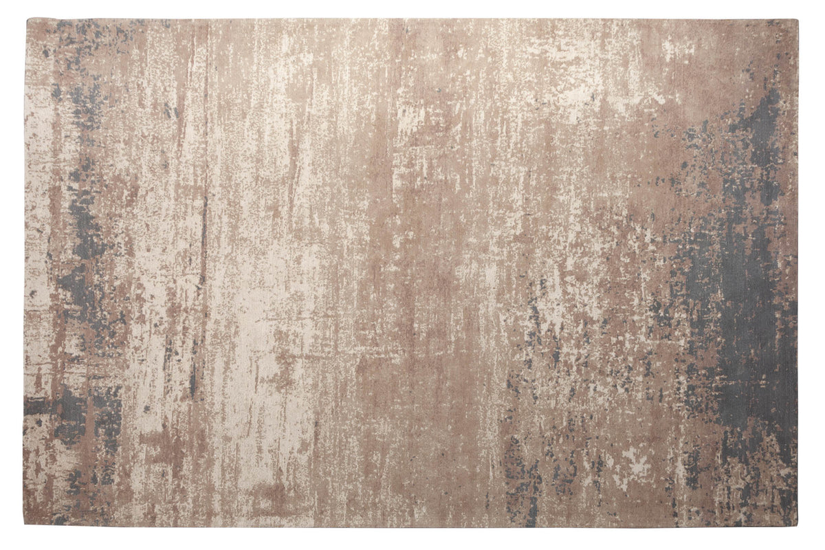 Tapis vintage en coton MODERN ART 350x240cm gris beige délavé aspect usé