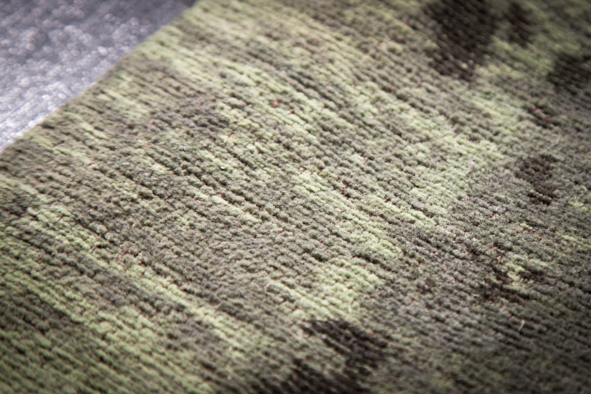 Tapis vintage MODERN ART 240x160cm aspect usé vert lavé