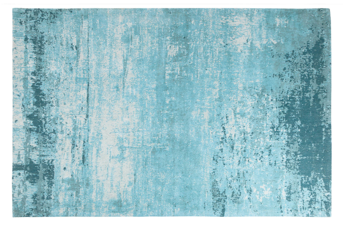 Tapis vintage MODERN ART 240x160cm turquoise beige lavé aspect usé