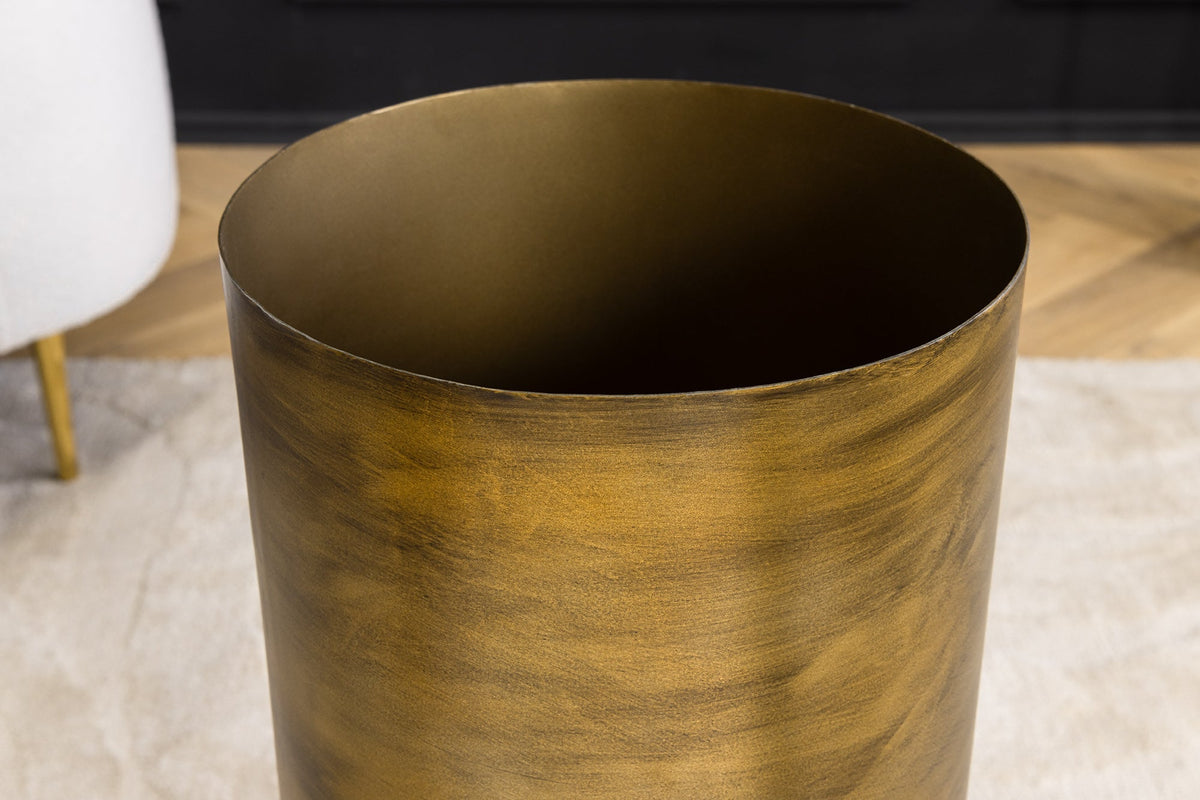 Vase moderne SANDGLASS XL 70cm laiton fer fait main utilisable des deux côtés