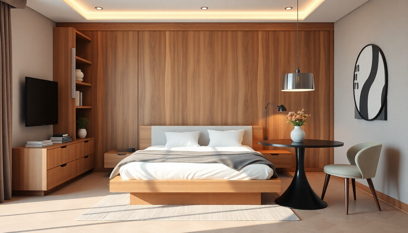 Interiorismo práctico en 2025: el arte de elegir una cama arcón y una mesa de comedor redonda para un interior elegante y funcional