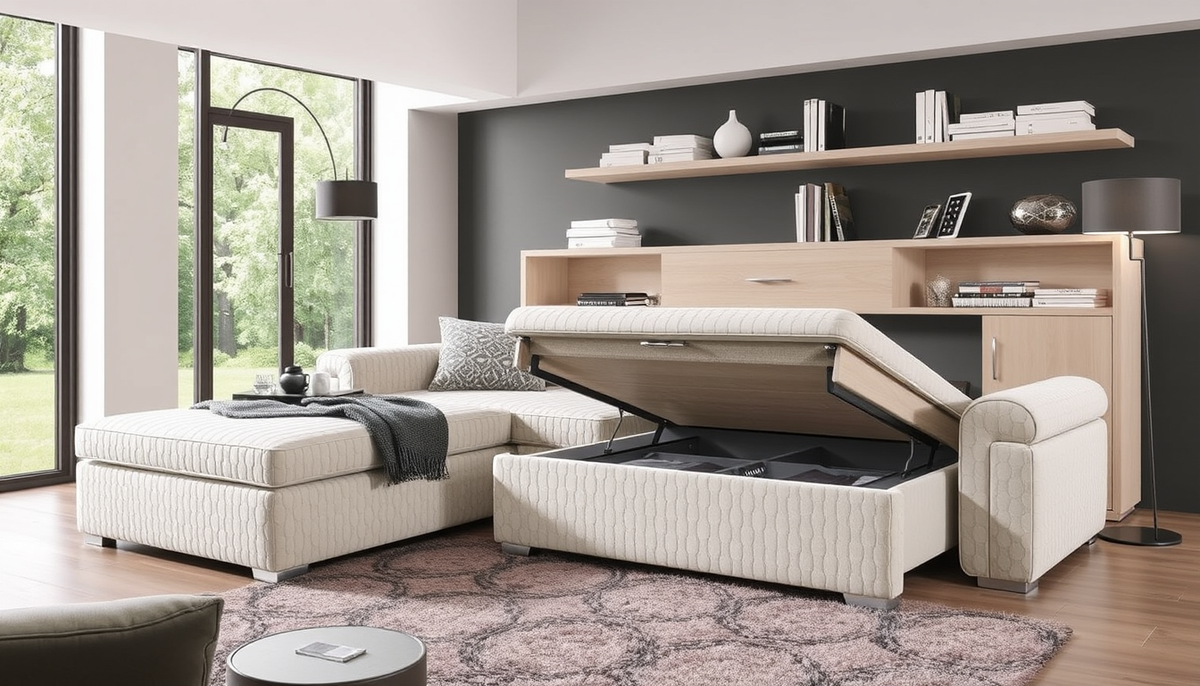 Casafab: Comment optimiser chaque pièce avec literie coffre et canapés reformables en velours côtelé et tissu boucle pour un intérieur durable et tendance.
