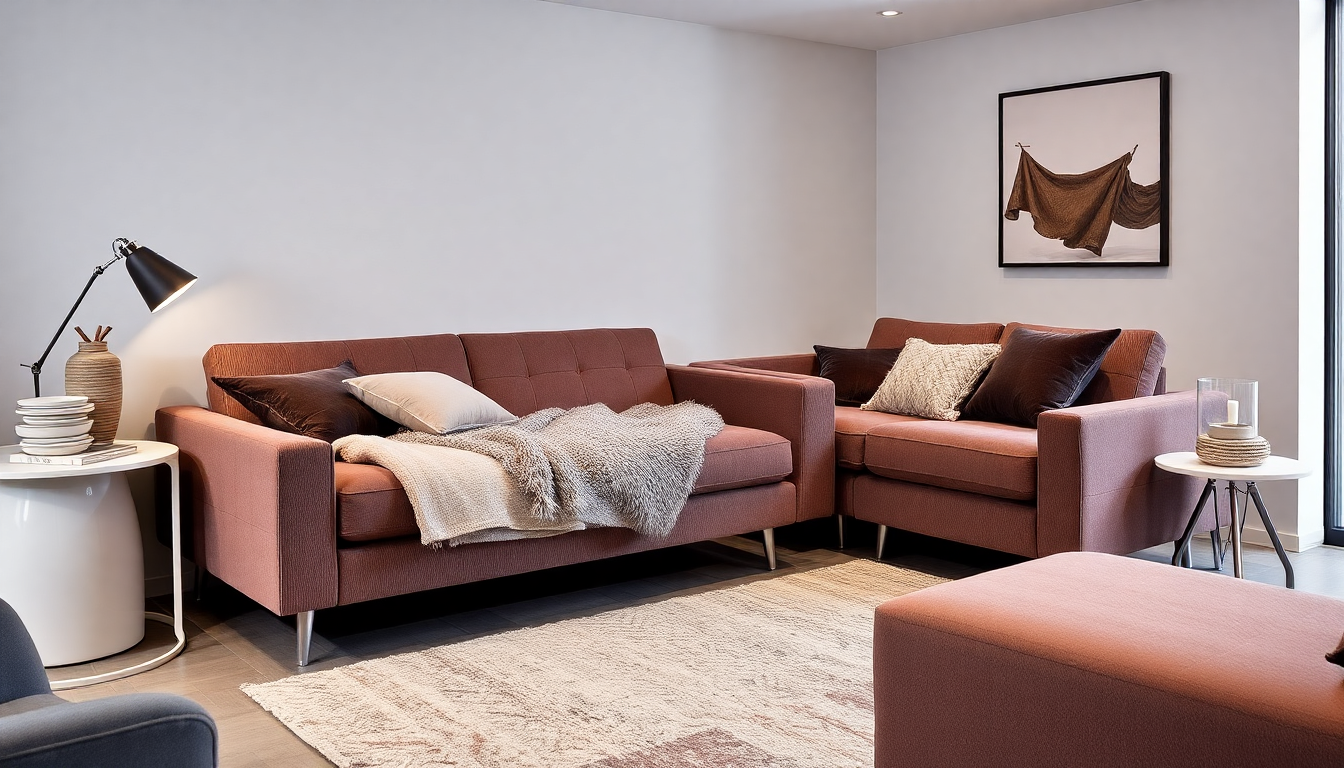Literie avec coffre et canapés convertibles en velours côtelé et tissu boucle : optimiser l'espace et le style pour un intérieur Casafab moderne