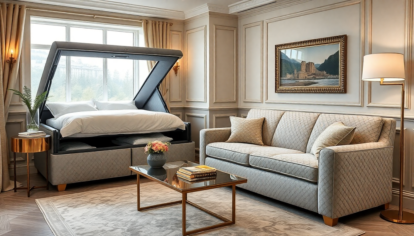Élégance et espace optimisé : literie coffre et canapés convertibles en velours côtelé et tissu boucle pour un intérieur Casafab polyvalent