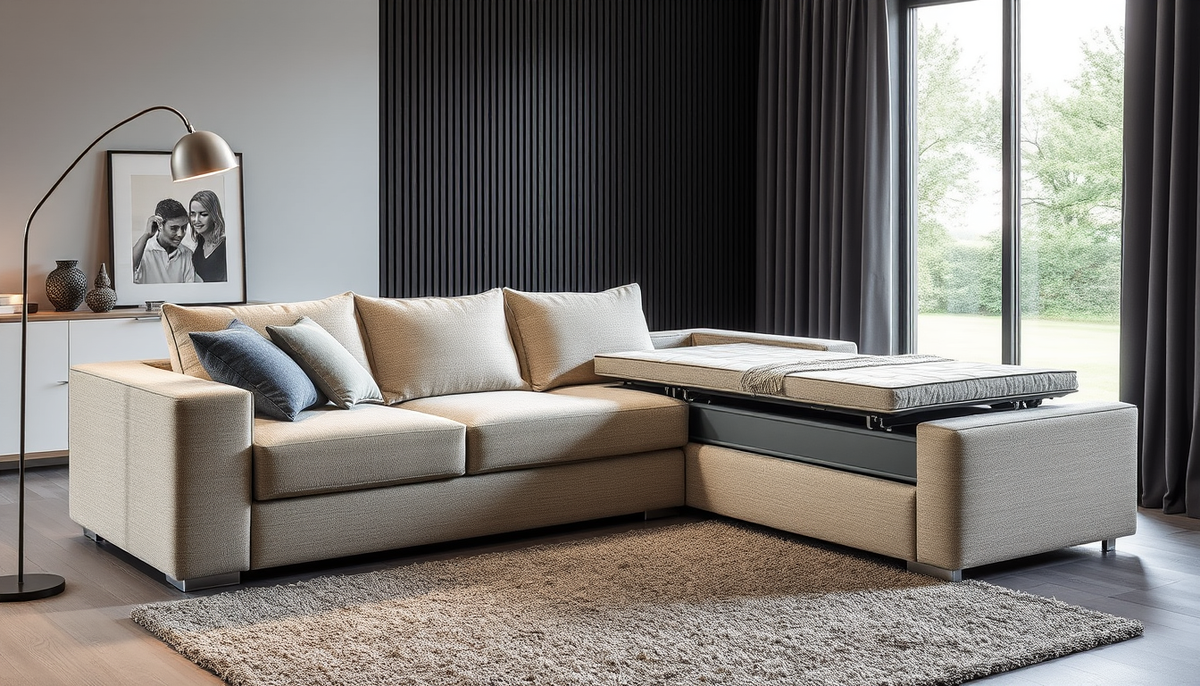 Élégance et modularité: literie coffre et canapés reformables en velours côtelé et tissu boucle pour un intérieur Casafab polyvalent