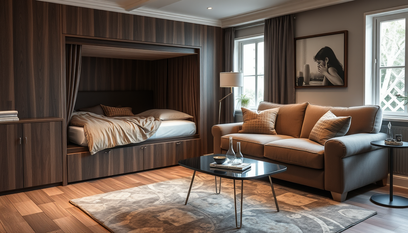 Rangement intelligent et design haut de gamme : literie coffre et canapés convertibles en velours côtelé et tissu boucle pour un intérieur Casafab raffiné