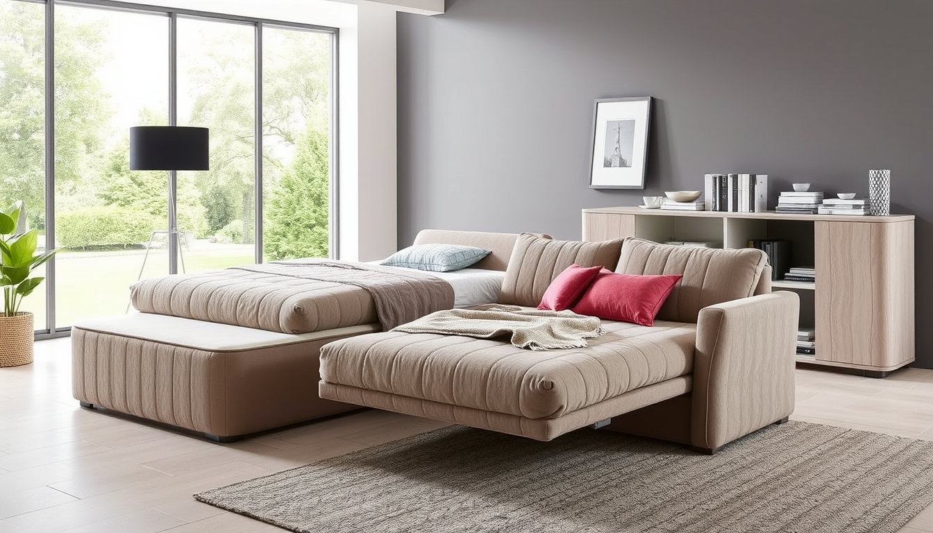 Casafab: Transformer l’espace avec literie coffre et canapés convertibles en velours côtelé et tissu boucle — style, rangement et multifonctionnel