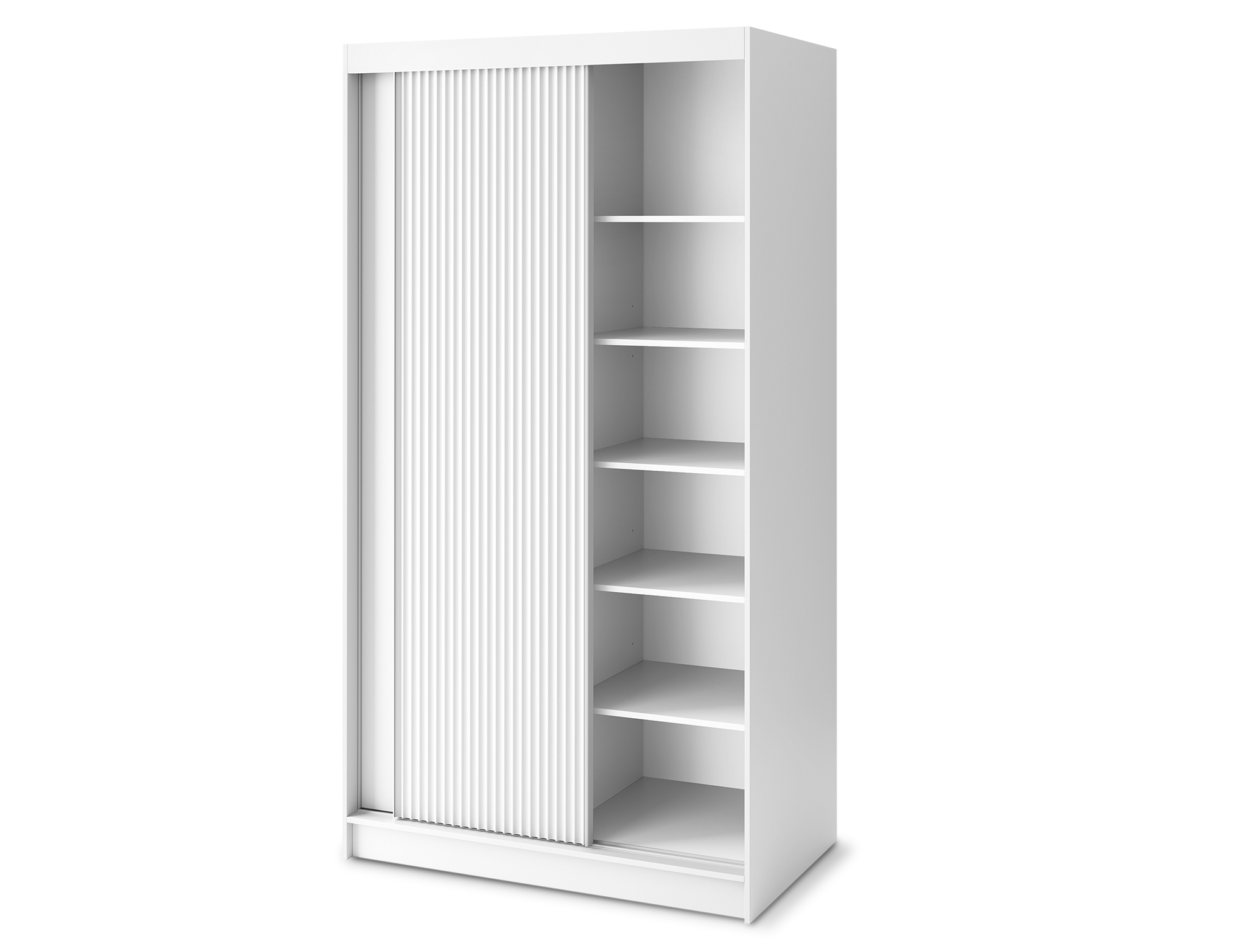 Armoire Dressing Coulissante 120 & 180 cm – Noir ou Blanc – Miroir Optionnel - RAVENTO