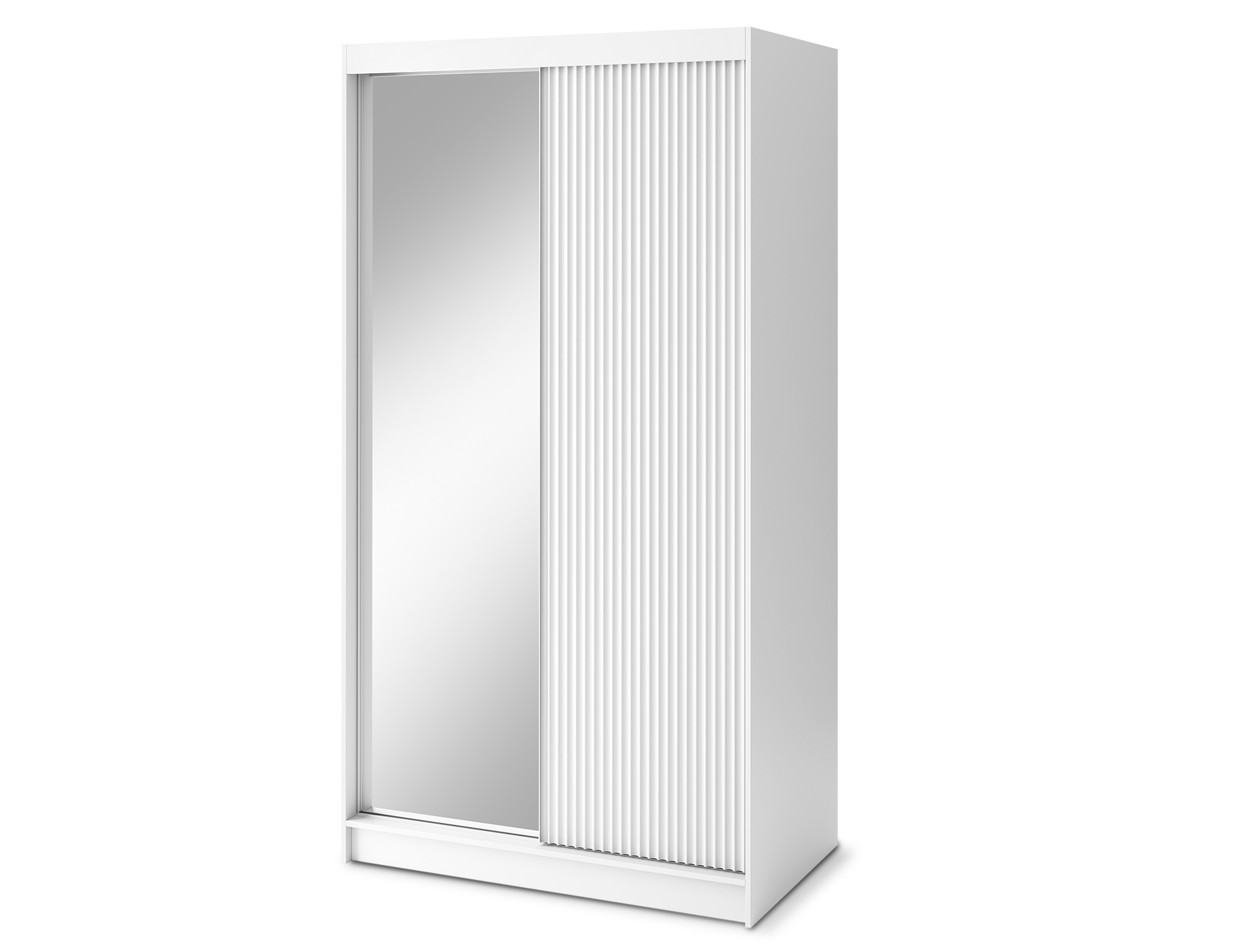 Armoire Dressing Coulissante 120 & 180 cm – Noir ou Blanc – Miroir Optionnel - RAVENTO