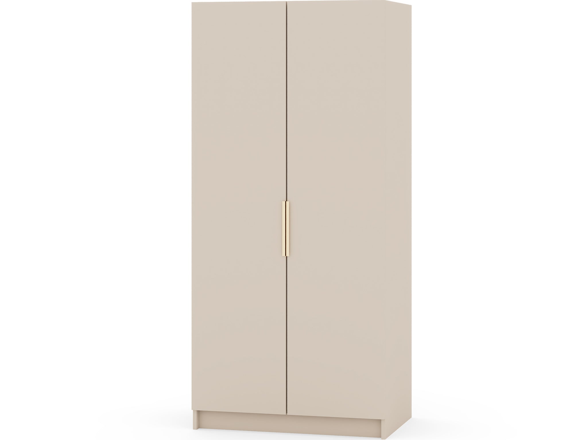 Armoire dressing Léana 100 cm – 2 portes, penderie, étagères, avec ou sans miroir