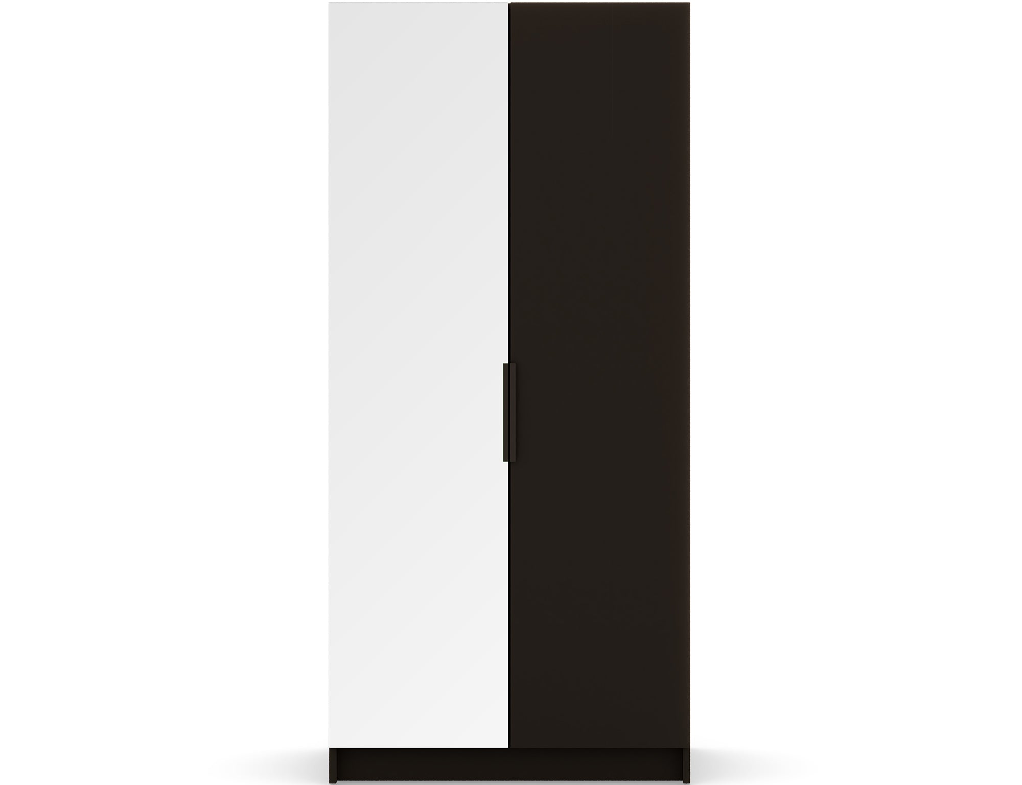 Armoire dressing Léana 100 cm – 2 portes, penderie, étagères, avec ou sans miroir